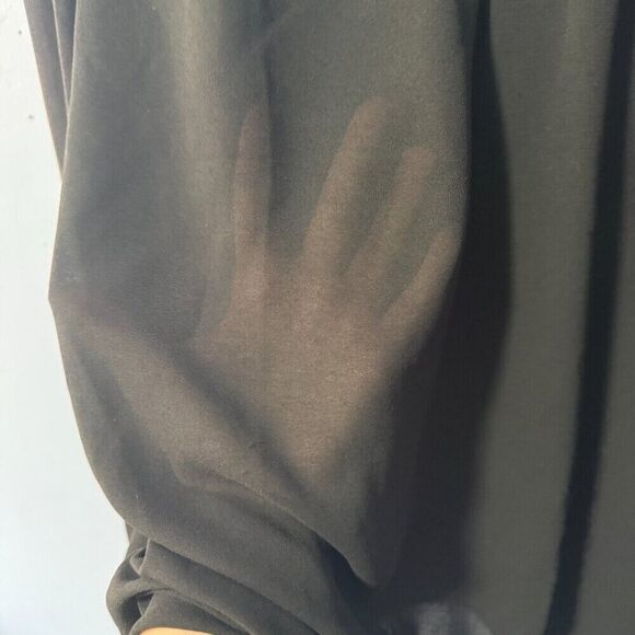 Ann Taylor‎ Loft ladies size XL sheer black flowy top - Picture 5 of 5